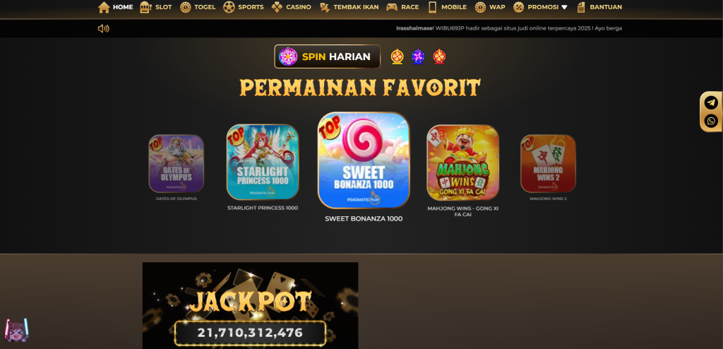 Platform Slot & Permainan Online Terlengkap WIBU69JP.NET!